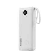 پاور بانک 20 هزار میلی آمپر energizerمدل ue20017pq سفید ( گارانتی متین )