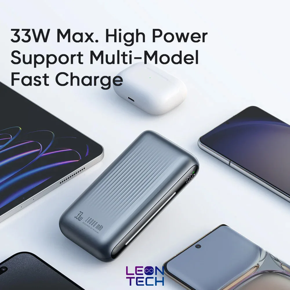 6 خرید پاوربانک 33 وات 10000 مک دودو Mcdodo Light Interaction Digital Display Power Bank MC-453 با کمترین قیمت - فروشگاه اینترنتی لئون تک